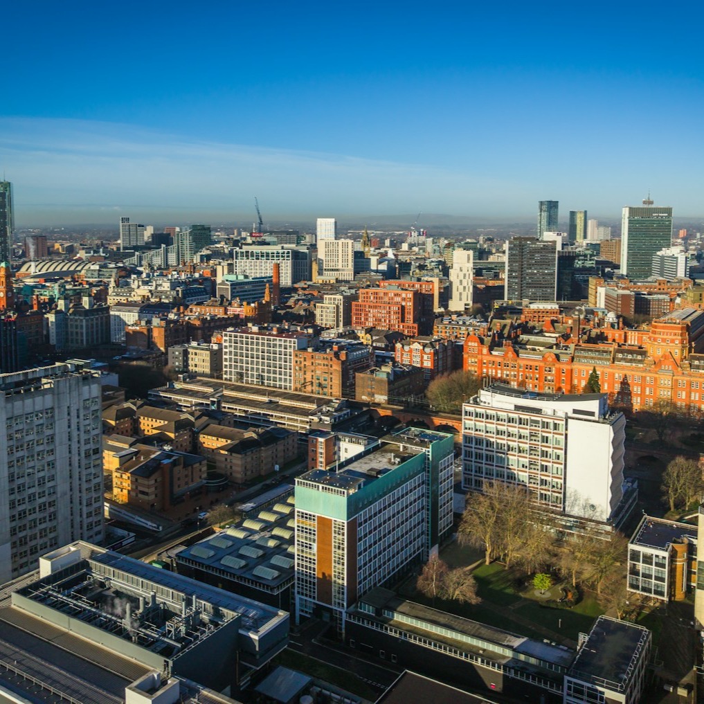 Poster vuông chủ đề khu đô thị và phát triển thành phố